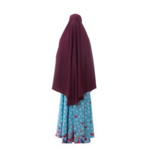 Gamis Syar'i Kombinasi Polos